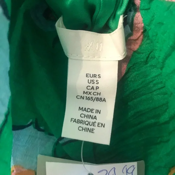 H&M Balloon Sleeve Dress - Size S - Picture 3 of 5